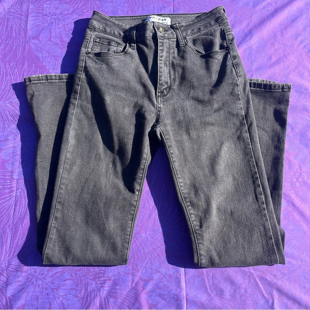Wax Jean Men's Dark Gray Straight Jeans